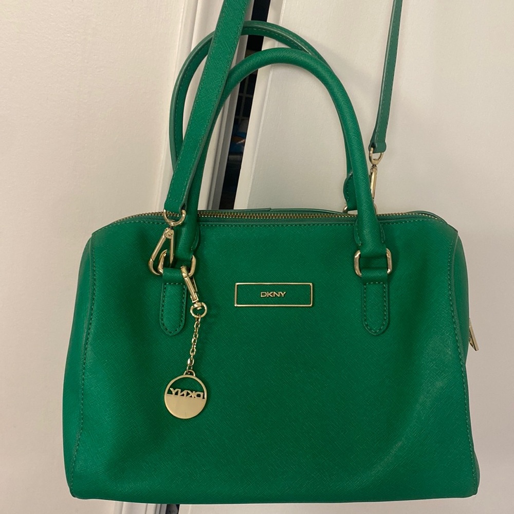 DKNY green purse